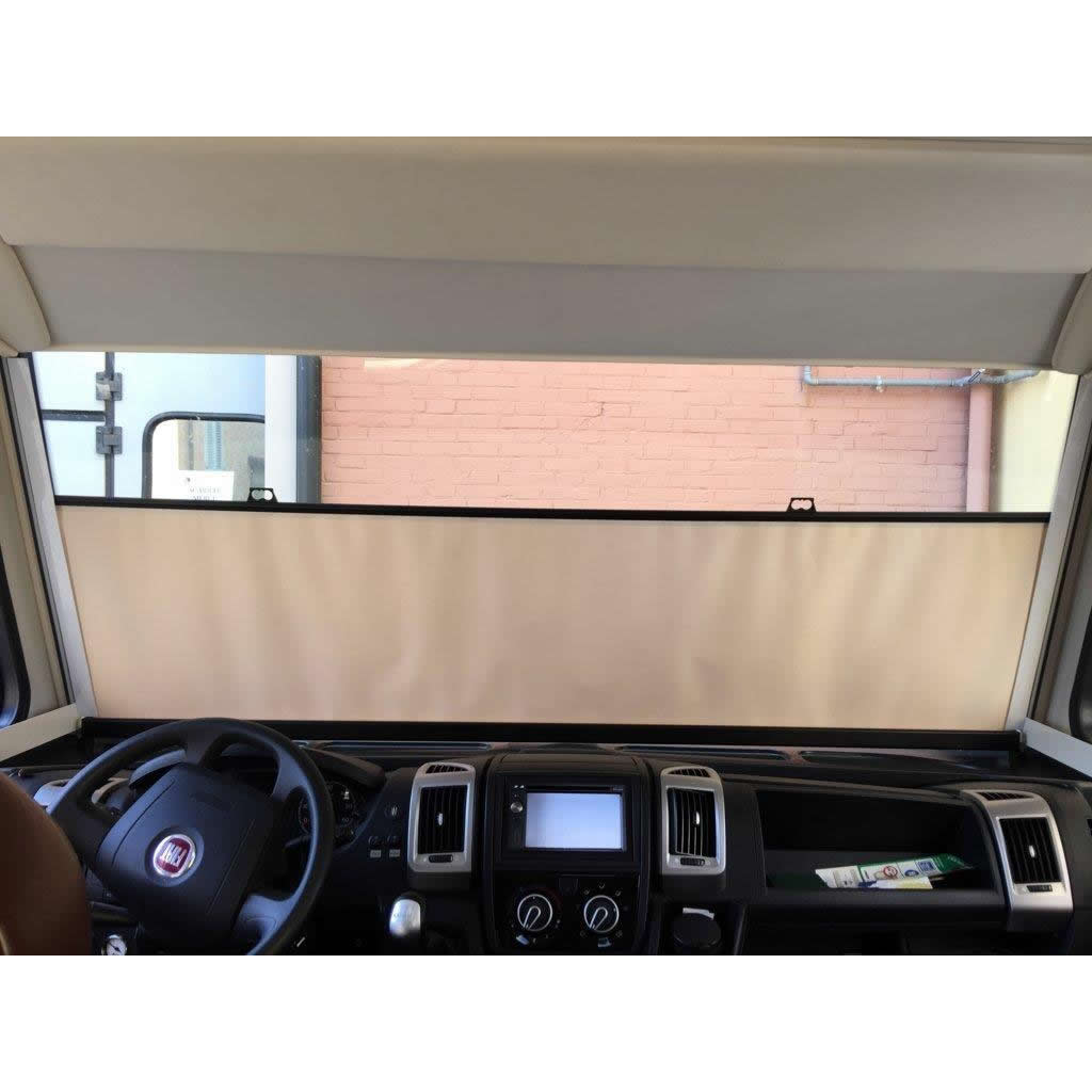 Privacy roller blind for Motorhome windshield